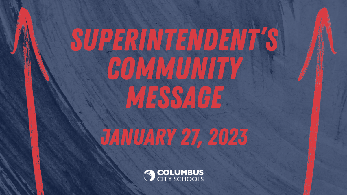 Superintendent's Community Message - January 27, 2023